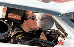 Lauren Edgerton, 21, races in the modified division, which features faster, open-wheel cars. - SCOTT ELMQUIST