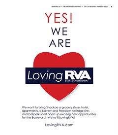 The LovingRVA advertisement as it appeared in the city's Winter Spring Parks and Recreation program guide.