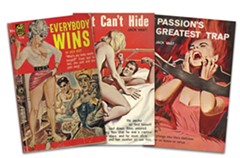 Three adult books written by Rik Davis under the pseudonym Jack Vast, 1965-66.