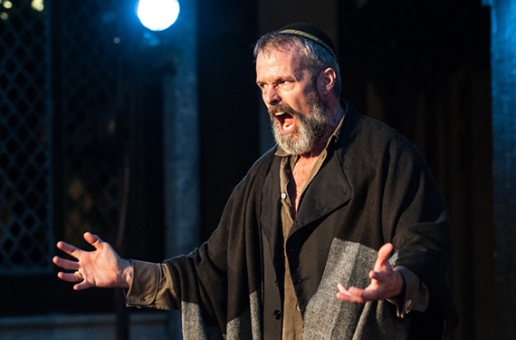 Matthew Radford Davies as Shylock in Quill Theatre's production.