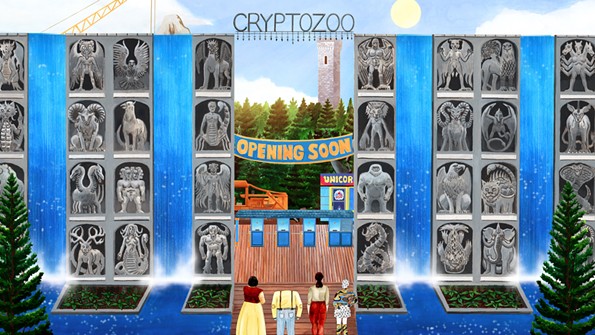 A still from the feature length "Cryptozoo" by RVA animator and cartoonist Dash Shaw.