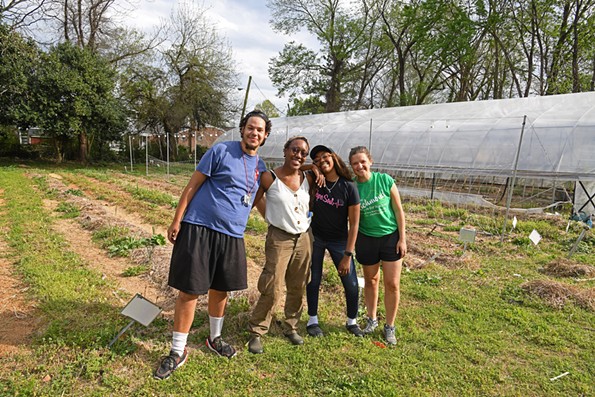 Church Hill's Legacy Farms group includes (left to right): James Lowery, Allison Hurst, La'Nae Chapman and Madison Gray. - SCOTT ELMQUIST