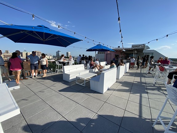 The Q Rooftop offers sweet views of the city. - SCOTT ELMQUIST