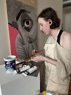 Art student Hannah Gallagher - ROBERTA OSTER