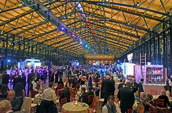 The soaring 500-foot Main Street Station train shed welcomed 3,000 guests Jan. 13 for the governor’s inaugural gala. - SCOTT ELMQUIST
