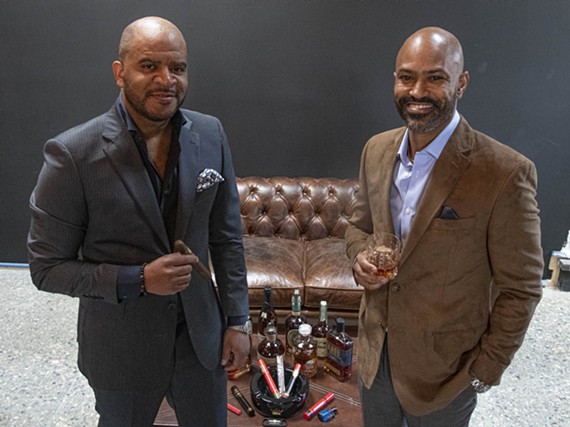 Charles Wilson and Adam Evans are co-owners of Brun, a whiskey and cigar lounge located in the old Balliceaux space at 203 N. Lombardy.