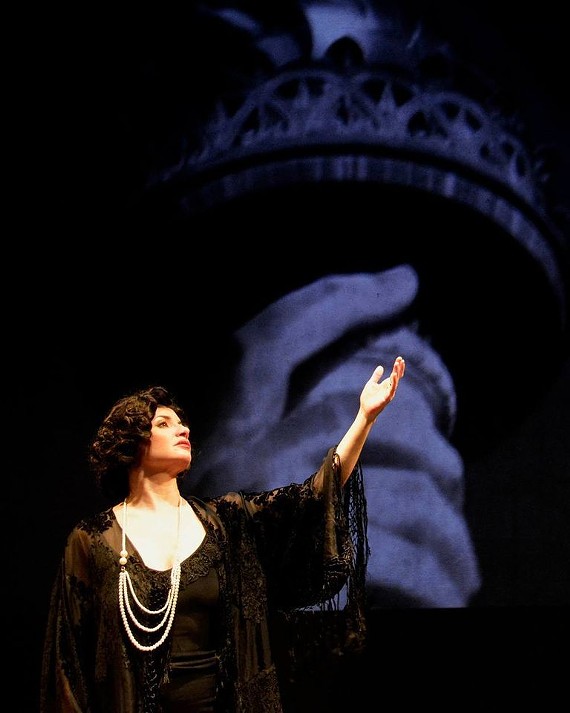 Romy Nordlinger brings to life the story of under-appreciated silent film star and director, Alla Nazimova, in the critically-acclaimed, solo multimedia performance, "Garden of Alla."