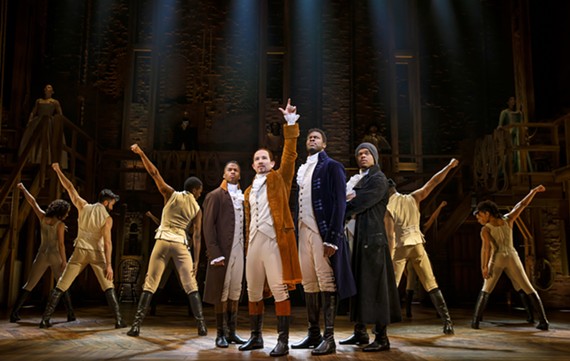 Elijah Malcomb, Joseph Morales, Kyle Scatliffe, Fergie L. Philippe and Company from the national touring production of "Hamilton." The smash musical will be playing Richmond for the 2019-2020 Broadway in Richmond season.
