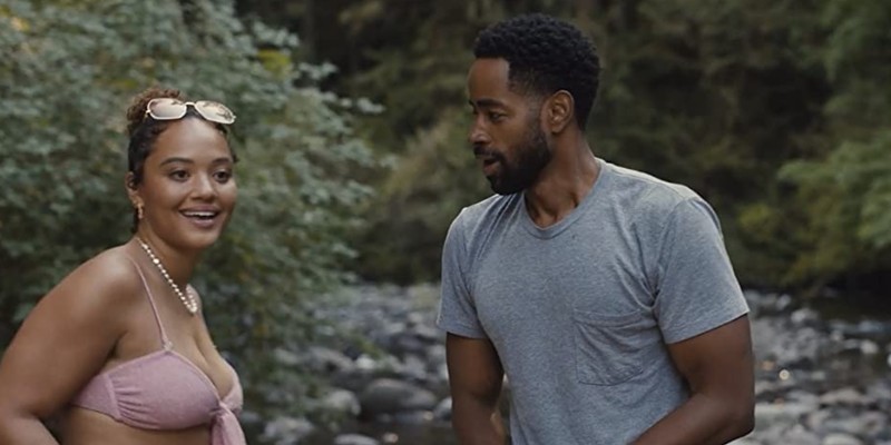 Kiersey Clemons and Jay Ellis in Dave Franco's "Somebody I Used To Know," which arrives on Amazon Prime this Friday, Feb. 10.