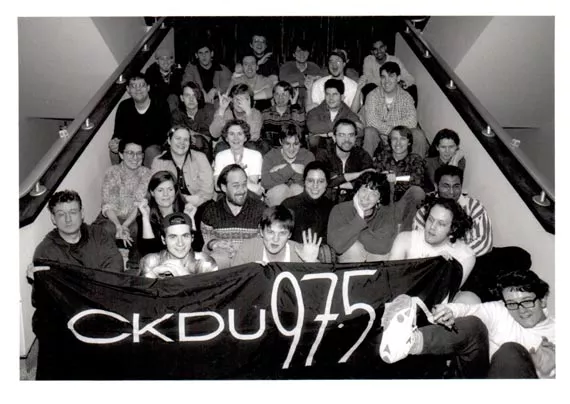 A wayback Team CKDU in the Dal SUB, part of the “thousands of vibrant souls” involved over the years.