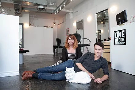 Babe alert: it's stylists Michael Phillips and Robyn Touchie