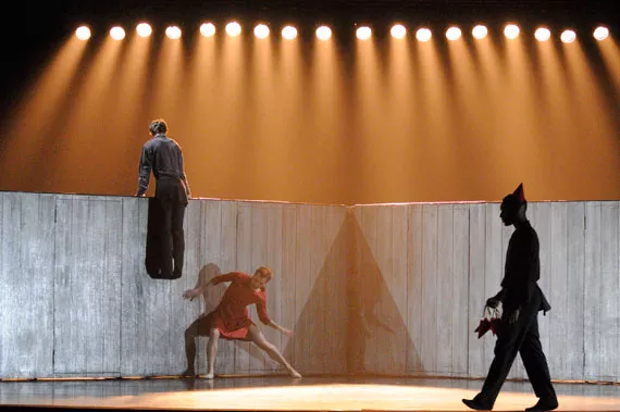 Ballet BC dancers Alexis Fletcher, Gilbert Small and Darren Devaney in Walking Mad. - MICHAEL SLOBODIAN