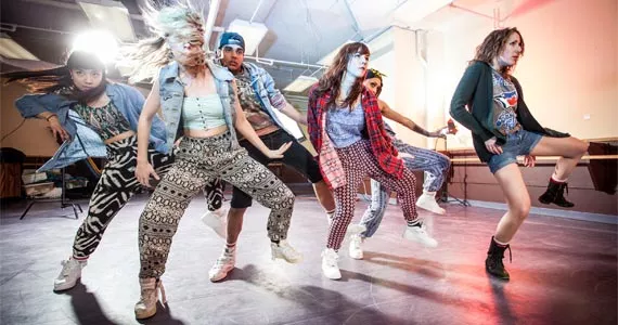 Dancers (from left to right): Czeri-Ann Nocon, - Jill Smythe, Cavell Holland-Borden, Jessica Curtis, I’thandi Munro and choreographer Alexis Cormier shoot for perfection at Halifax Dance. - RILEY SMITH