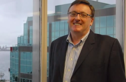 Douglas Parker Rudderham, inside Frank magazine's Halifax office. - HILLARY WINDSOR
