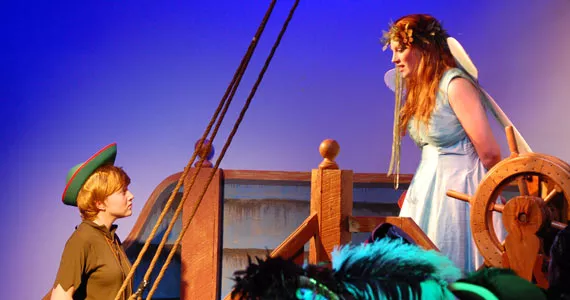 Emma Cruddas and Emily Stuart in Captain Hook's Revenge.
