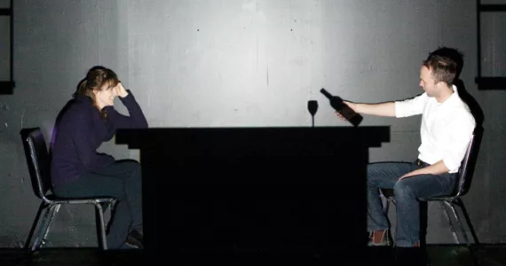 Francine Deschepper and Conor Green in When It Rains