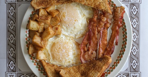 Give me all the bacon and eggs you have