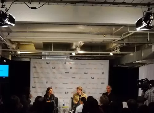 ...including Dustin Lance Black (middle) and John Motherfucking Sayles, who was introduced as the writer of the original Pirahna. ...including Dustin Lance Black (middle) and John Motherfucking Sayles, who was introduced as the writer of the original Pirahna.