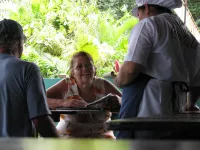 Modesta takes an order Modesta takes an order
