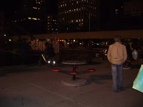 Nathan Phillips Square in the wee hours