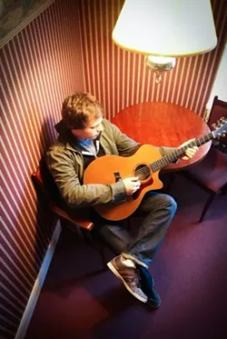 Sittin' pretty, Tyler Shea brought it on home in the Taylor Guitar's "Test Drive Electric" contest. - TYLERSHEA.COM