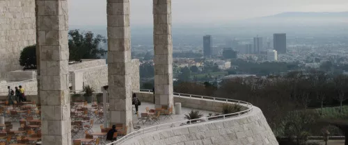 The Getty Centre is like Valhalla over Century City The Getty Centre is like Valhalla over Century City