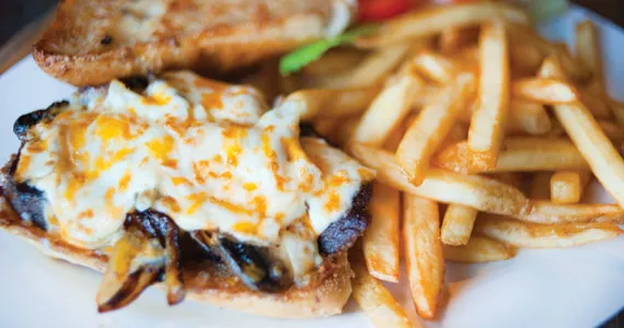 The steak sammy requires a knife and fork - ANGELA GZOWSKI