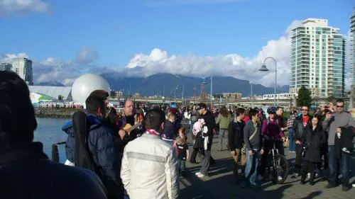 The view from the Olympic Village is picturesque in a way that only BC can do it.