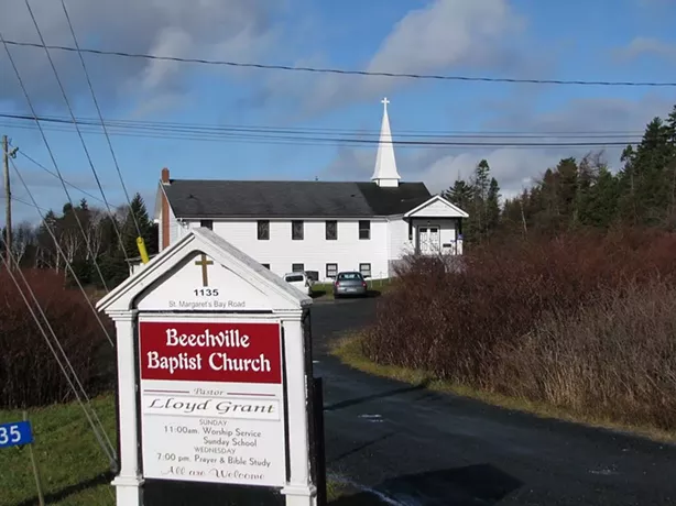 The Beechville Baptist Church on St. Margaret's Bay Road. - VIA FACEBOOK