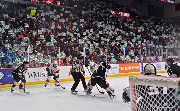 During a nationally televised game, Mooseheads fans sent a message about Halifax’s Memorial Cup-hosting readiness. - SUBMITTED
