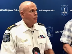 At his press conference, HRP chief and dedicated rule-enforcer Blais said he's going to be "refereeing a lot more hockey" after his retirement.