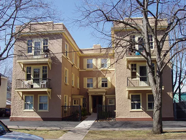 This apartment building spanning the block between Larch Street and Oxford was considered normal when it was built nearly a century ago. Today, if a developer wanted to buy two detached house lots and construct something the same size it would be illegal. - STEPHEN ARCHIBALD, VIA HALIFAX BLOGGERS