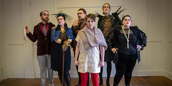 Dan Bray, Stepheny Hunter, Nick Cox, Colleen MacIsaac, Lara Lewis and Jessica Oliver (costumes by Kaelen MacDonald) - STOO METZ