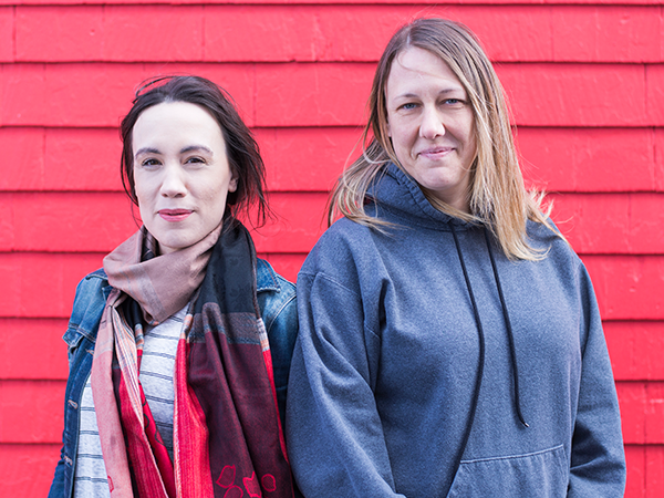 Gayle Collicutt and Jodi Brown are not letting the issue of period poverty go on their watch. - KYLEE NUNN