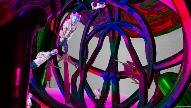 A still from haus of haraway, Gallagher's winning, virtual-reality based work. - SÉAMUS GALLAGHER