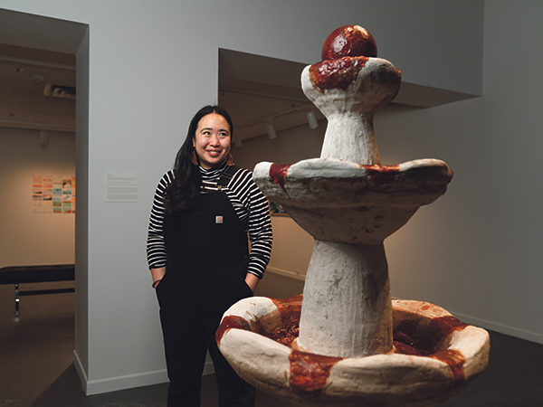 Stephanie Yee’s non-functioning fountain is her fifth foray into sculpture. - IAN SELIG