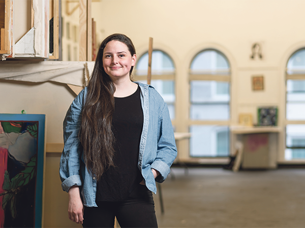 The MAED program allows me to learn more about Indigenous practices in relation to curatorial approaches through - the hiring of Indigenous knowledge keepers - who share cultural practices and histories with students. —Kayla Rudderham - IAN SELIG