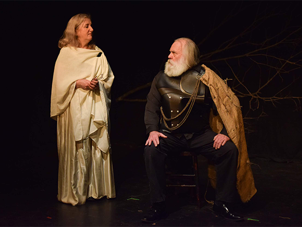 Lee J. Campbell as Odysseus and Sherry Smith as Penelope in “Chapter 3: The Great Teller of Tales” by Sophie Jacome. - MADDI TANG