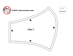 The sample pattern provided by Northwood is a simple two-part pattern.