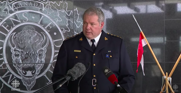 Nova Scotia RCMP’s Criminal Operations Officer Chief Superintendent Chris Leather - VIA CBC NEWS YOUTUBE