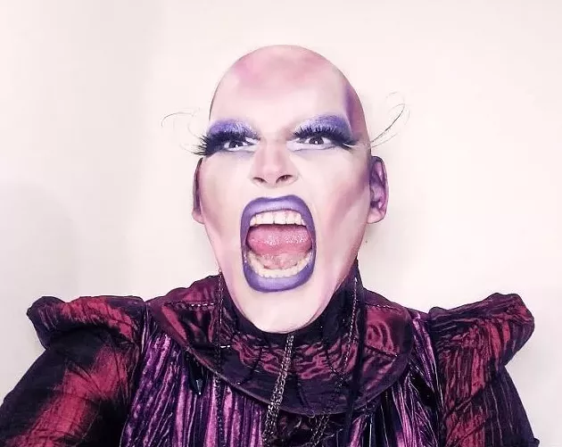Vie Jones describes their drag alter ego, Jennifer DaFuque, as "an Indigenous, two-spirit magic symbol of resistance." - SUBMITTED
