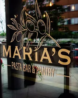 Nonna Maria started early on Dolente's pasta training: "at a very young age, we would always make it together." - MARIA'S PASTA BAR & PANTRY