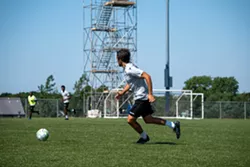 Alex de Carolis, one of the newly announced captains of the Wanderers, training in PEI. - HALIFAX WANDERERS