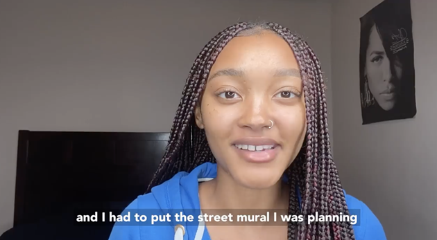 A screenshot from Paris' video where she accuses the mayor of stealing and corporatizing her idea. - FACEBOOK