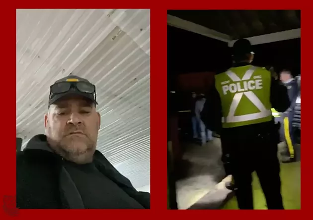 Jason Marr, left, during his live-stream inside a lobster pound in West Pubnico, N.S. on Oct. 13. - PHOTOS COURTESY OF JASON MARR