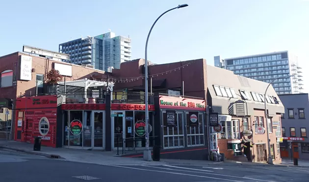 Waiting for a donair on Pizza Corner. - WIKIPEDIA