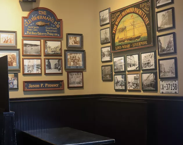 One of many booths at the Lion's Head adorned with memorabilia of days gone by. - VICTORIA WALTON