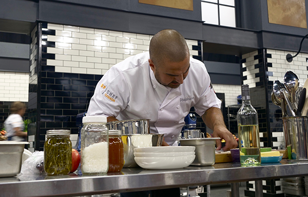 Stéphane Levac says going to Toronto for Top Chef was especially unique during the COVID-19 pandemic. - FOOD NETWORK CANADA