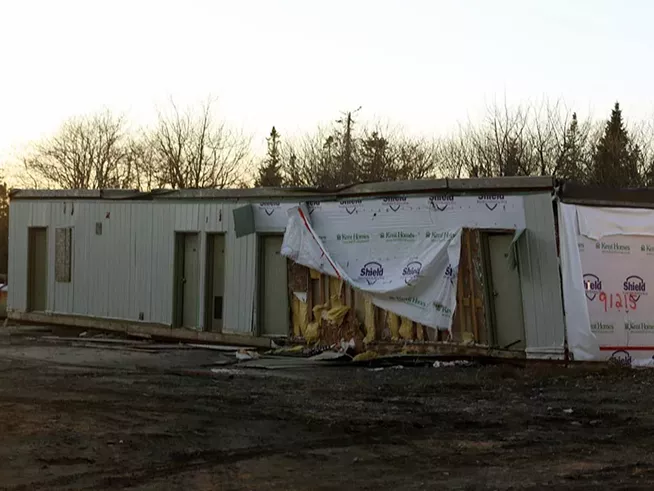 One of the housing units the city originally intended to buy, a mistake that delayed the project by months. - THE COAST