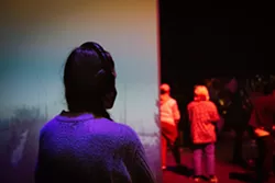 One of the seven performance installations at Eastern Front Theatre’s Macro Digitals: CONNECTIONS. - DANIEL WITTNEBEL
